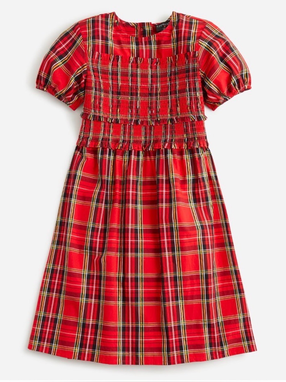 JCrew Girls’ Smocked Flutter-Sleeve Dress